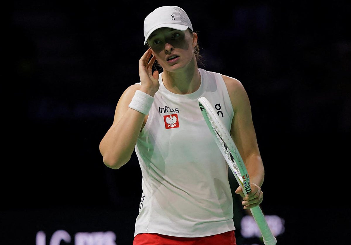 Swiatek, en Málaga durante la Copa Billie Jean King