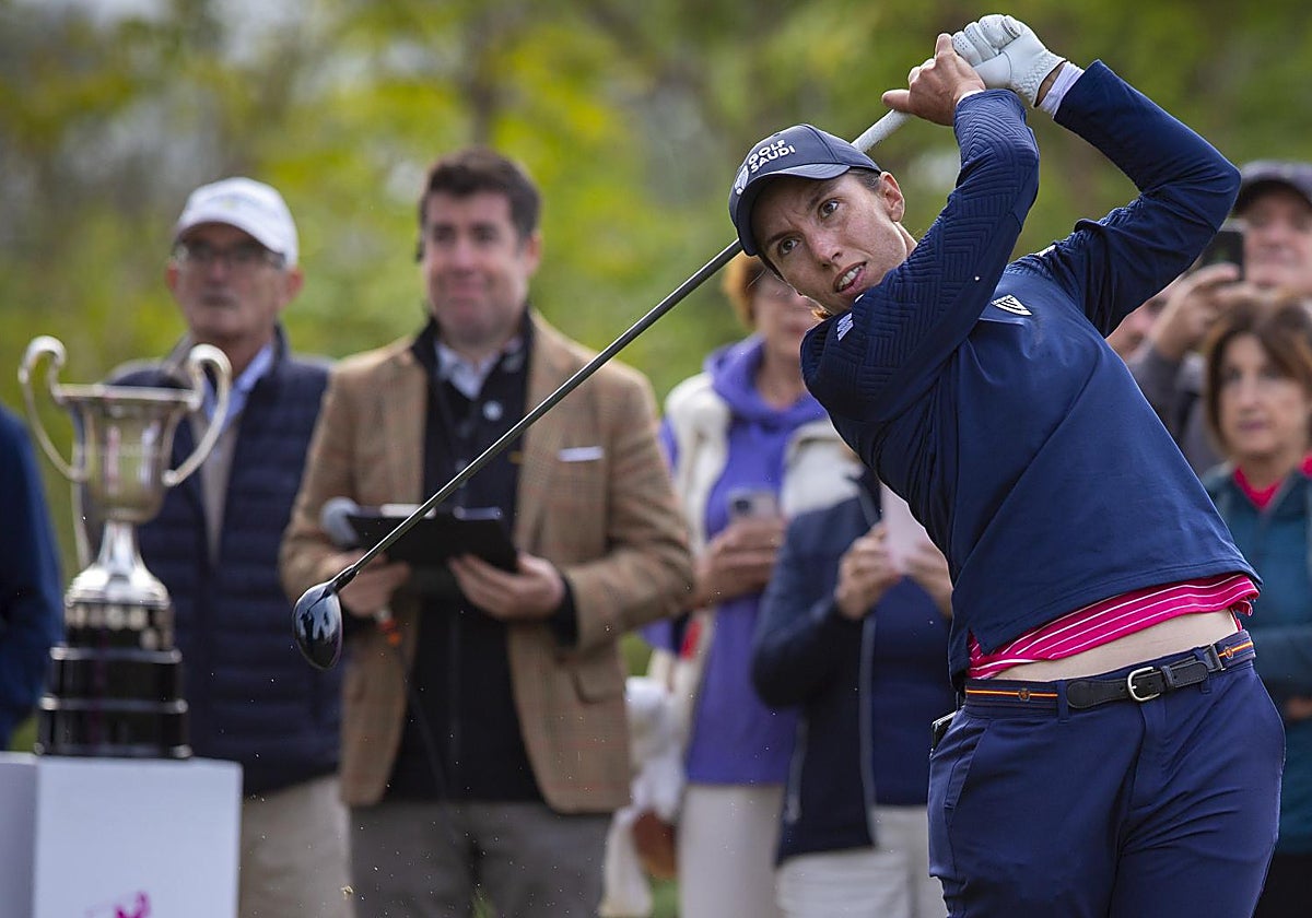 Carlota Ciganda, este domingo en el Open de España