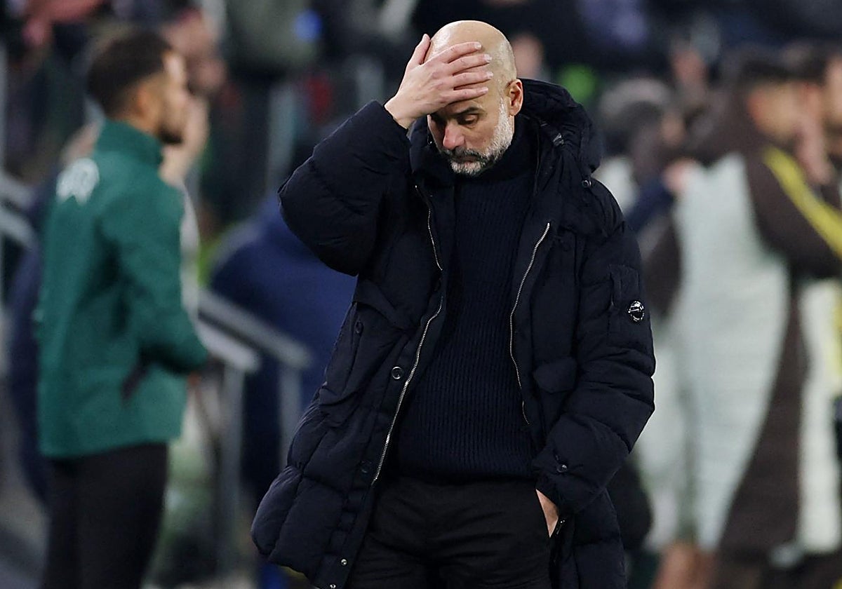 Guardiola, tras caer derrotado ante la Juve