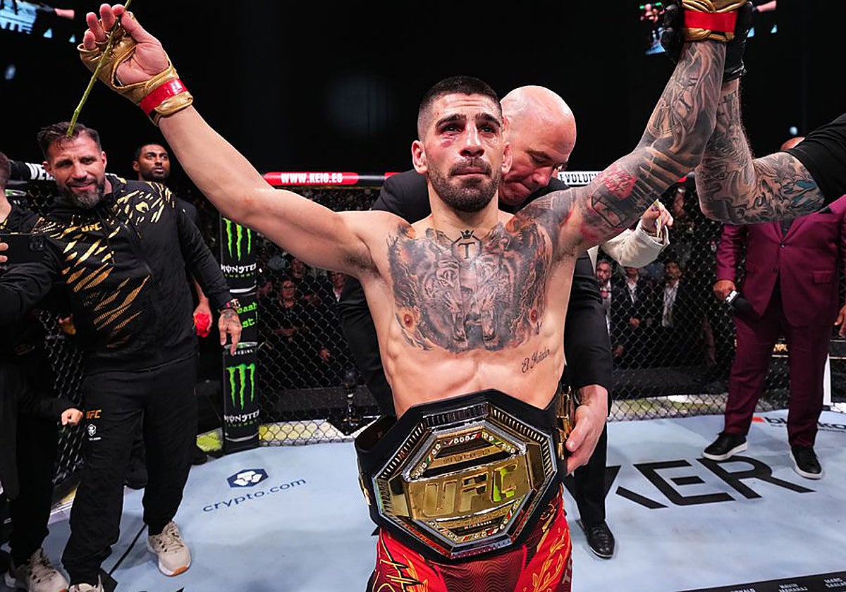 Ilia Topuria, tras defender su cinturón