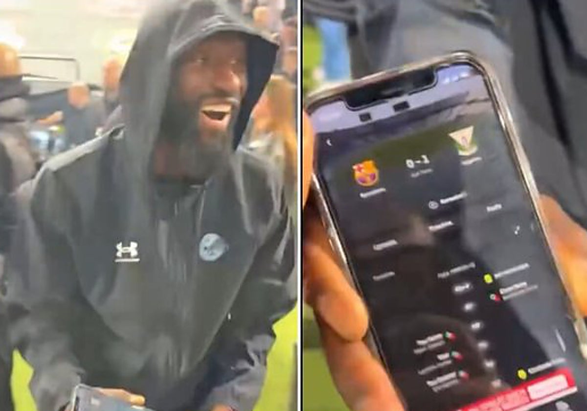 El increíble vídeo de Rüdiger burlándose del Barça a carcajada limpia