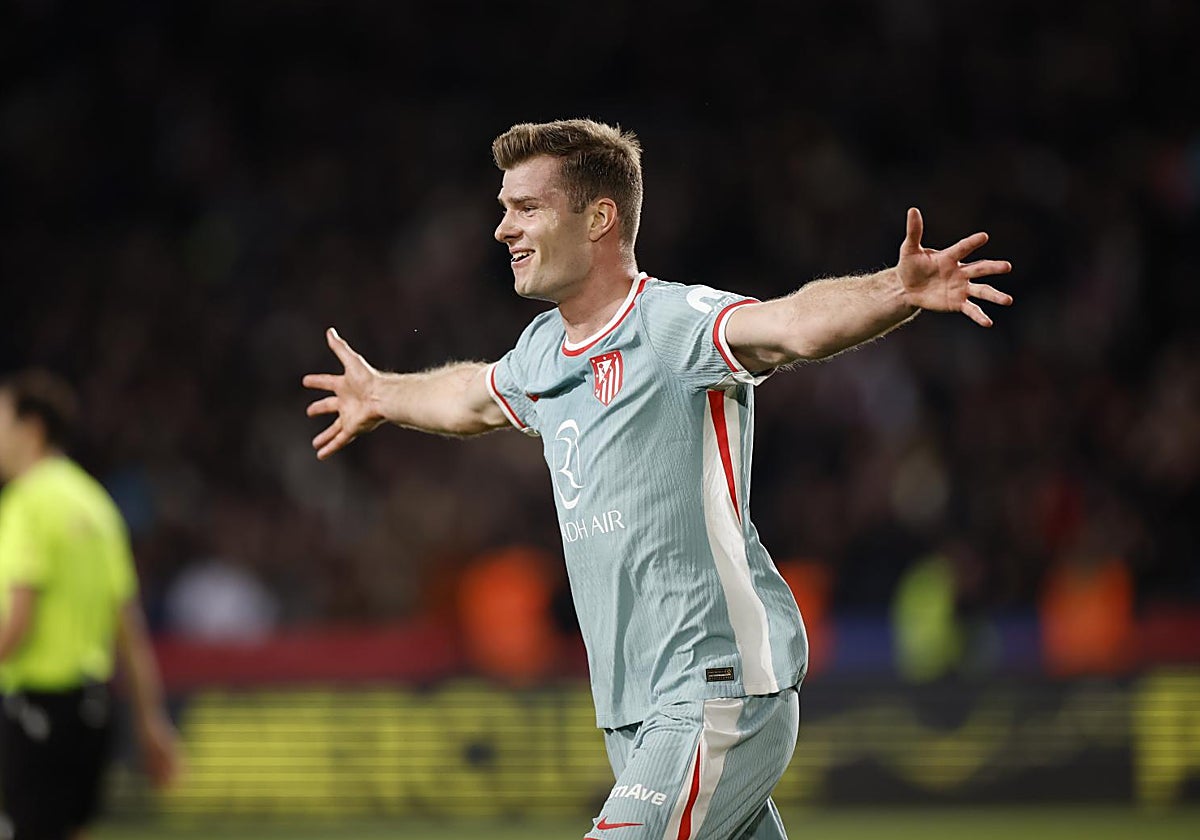 Sorloth celebra el gol del triunfo