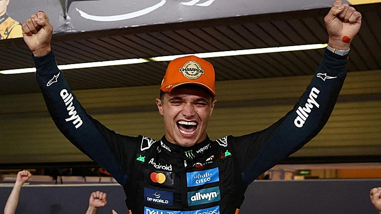 Norris comemora seu primeiro título mundial