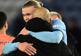 Haaland vuelve a marcar y evita una nueva pifia en el partido 500 de Guardiola