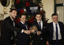 Brindis en la gran cena de gala de Jesús Navas