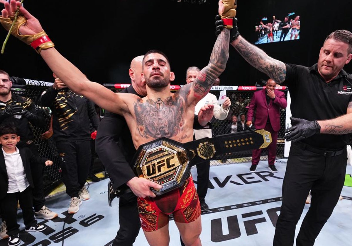 Ilia Topuria tras ganar a Max Holloway