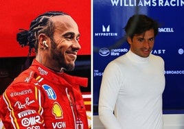 Cambio de vida en la F1: Carlos Sainz, en Williams, Hamilton, en Ferrari