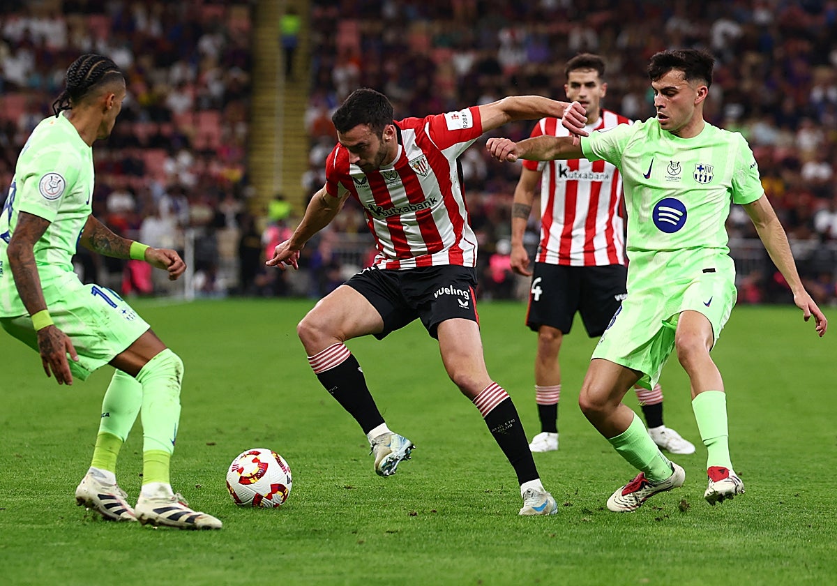Athletic - Barcelona, estadísticas del partido de la Supercopa