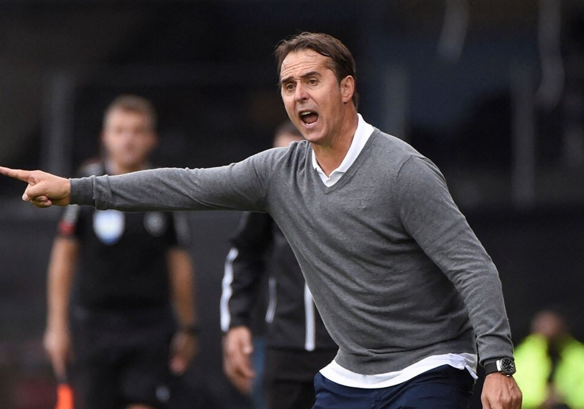 El entrenador Julen Lopetegui