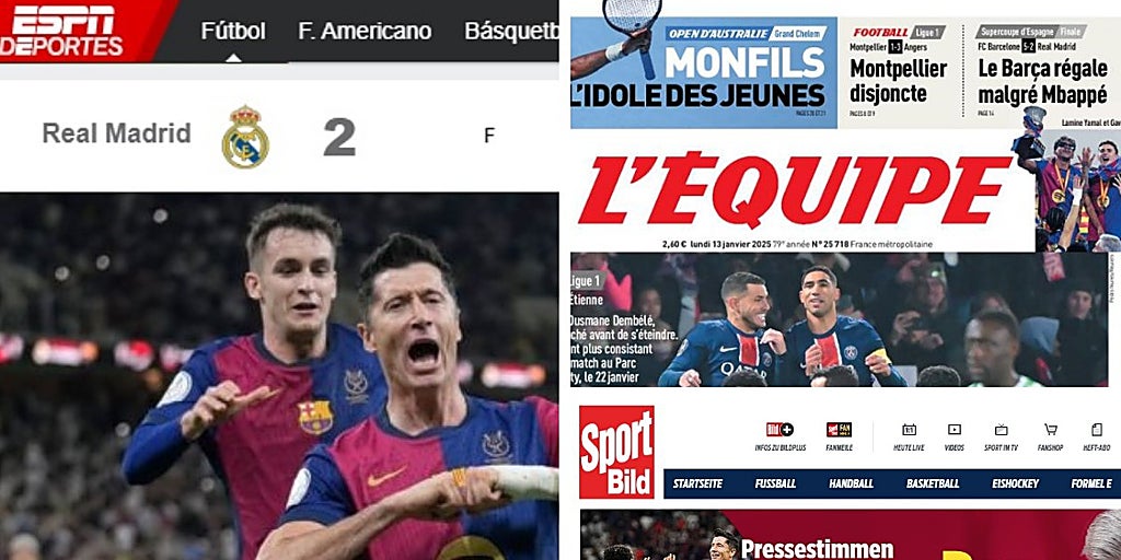 International Press Hails Barcelona’s Dominant Win Over Real Madrid