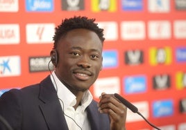 Akor Adams: «El nombre del Sevilla es magnífico en Europa»