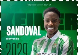 El Betis cede a Keimer Sandoval al Estrella Roja