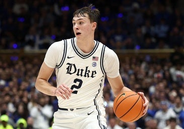 Cooper Flagg, en un partido con la universidad de Duke