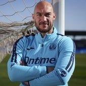 Dmitrovic, durante su entrevista con ABC en el campo de entrenamiento del Leganés