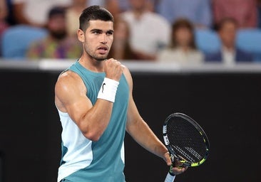 Alcaraz, durante su participación en el Torneo de Róterdam