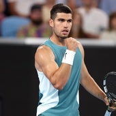 Alcaraz, durante su participación en el Torneo de Róterdam