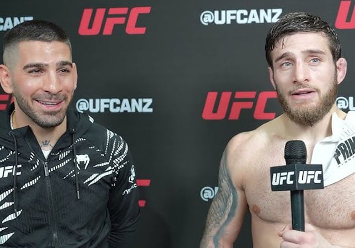 Ilia Topuria, junto a Aleksandre Topuria