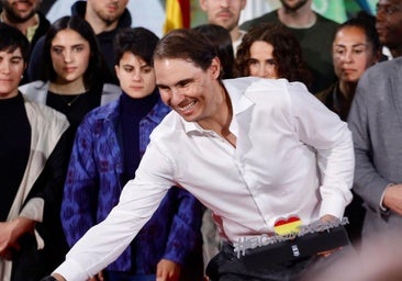 Nadal, durante el acto homenaje