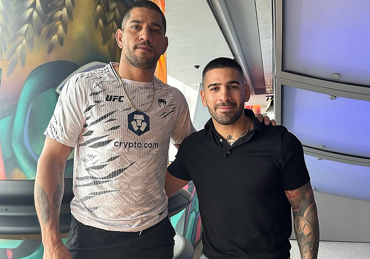 Alex Pereira e Ilia Topuria juntos en Australia