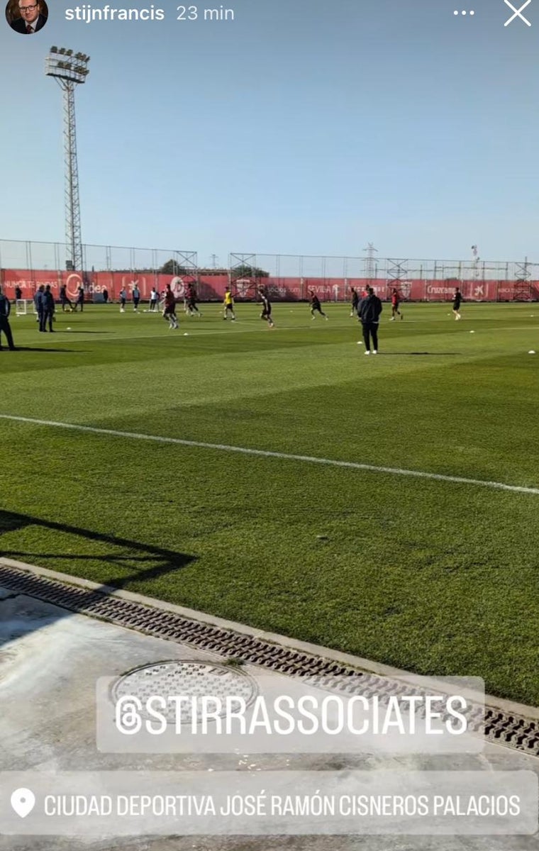 El agente de Lukebakio y Lokonga visita la ciudad deportiva del Sevilla