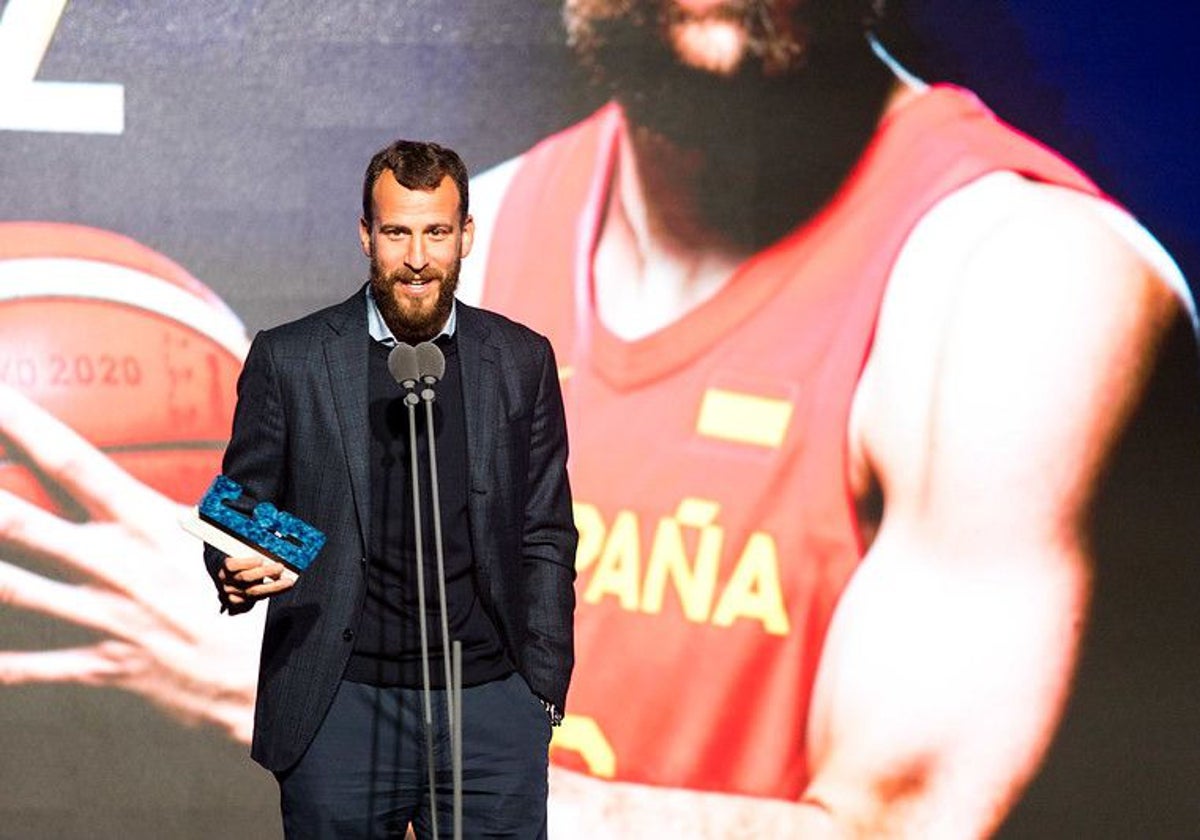 Sergio Rodríguez, en la gala Gigantes