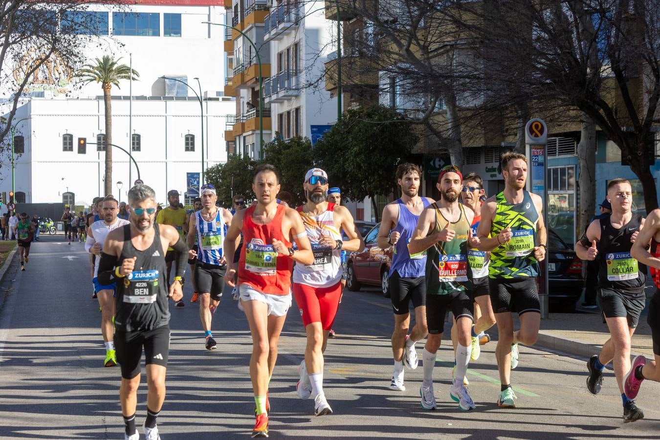 La maratón recorrió alguno de los principales barrios de la capital hispalense