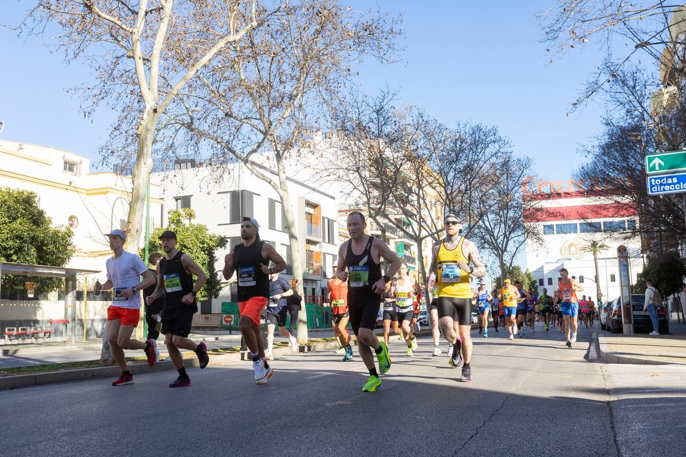 La maratón recorrió alguno de los principales barrios de la capital hispalense