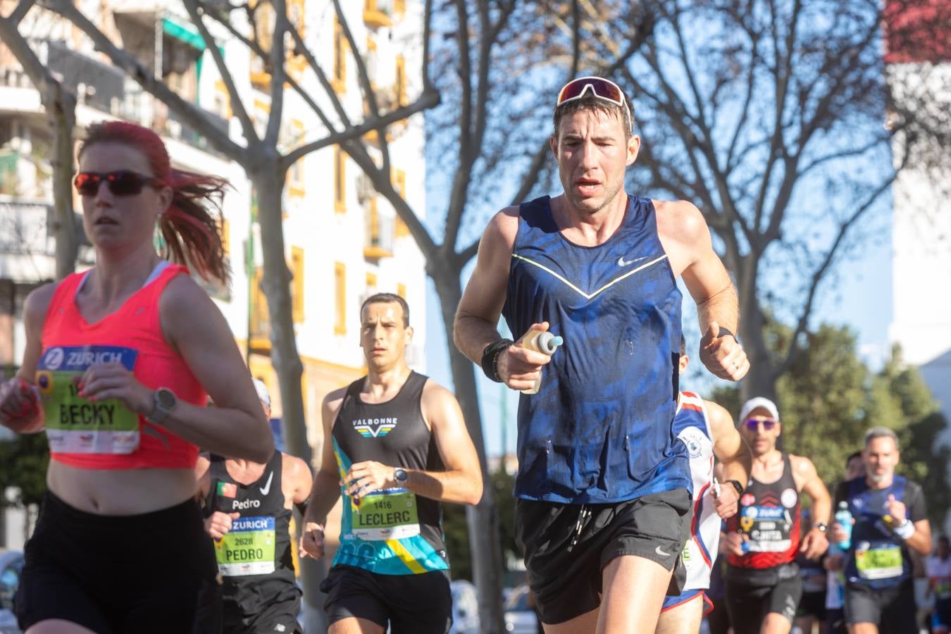 La maratón recorrió alguno de los principales barrios de la capital hispalense