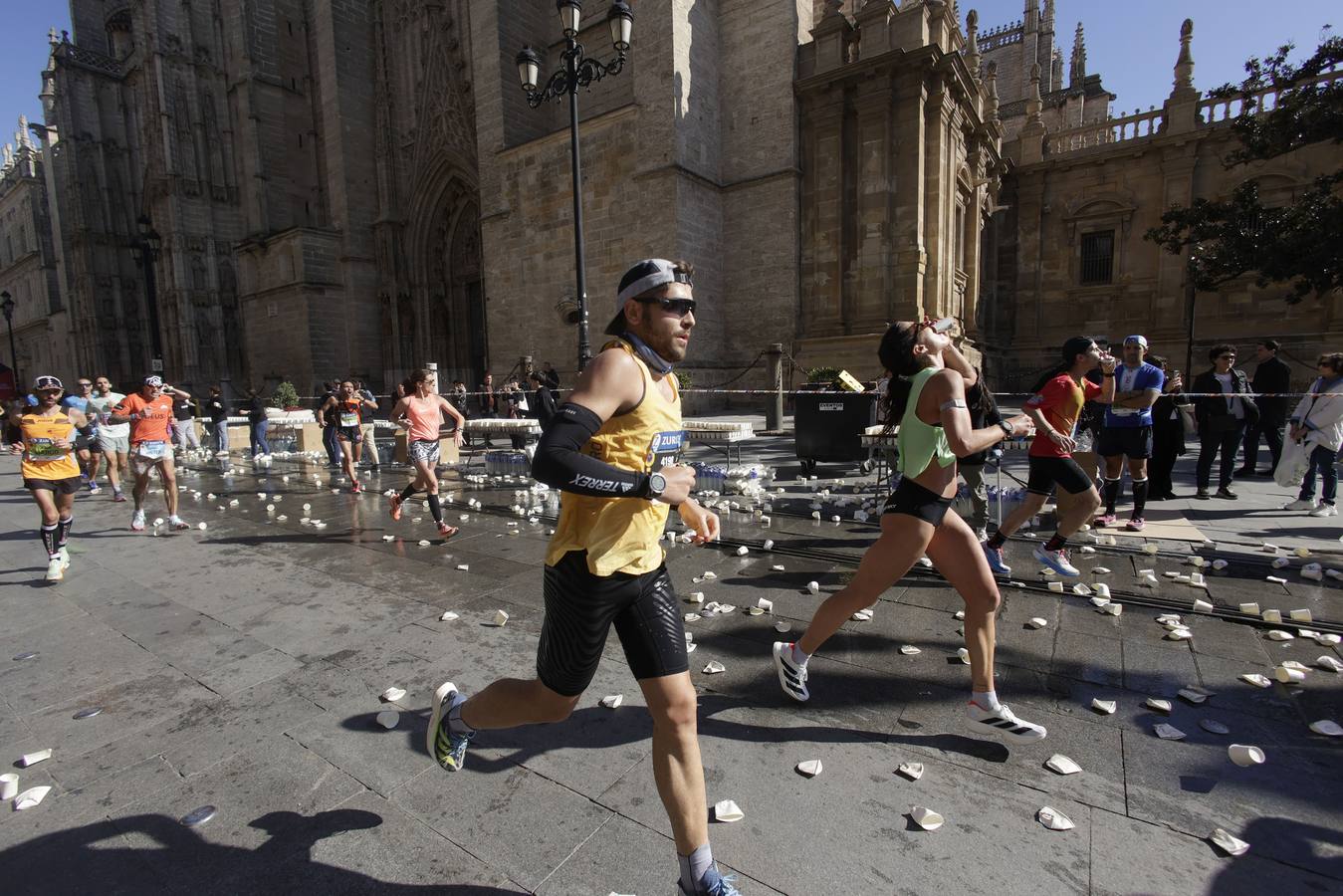 Durante la prueba se han visto algunas estampas curiosas con algunos corredores