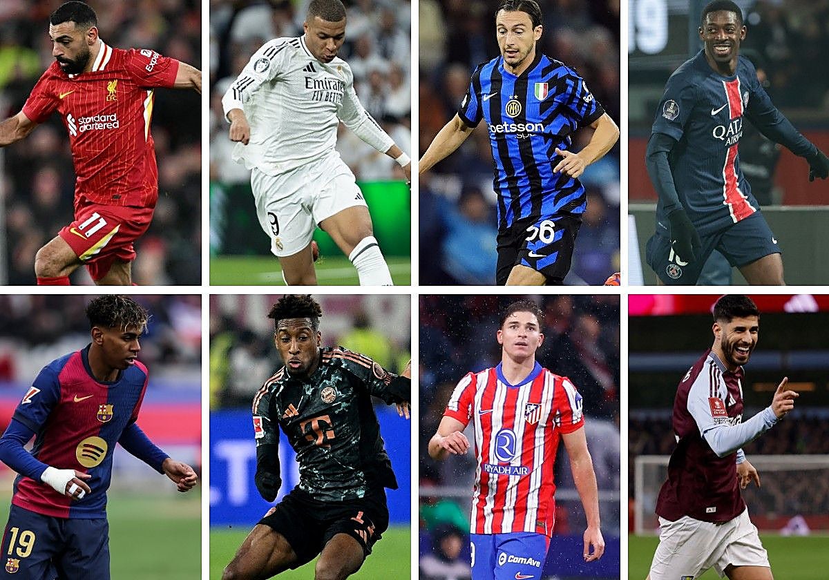 Algunos de los candidatos al título en la Champions