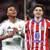 Duelo de golazos en la primera parte del Real Madrid-Atlético