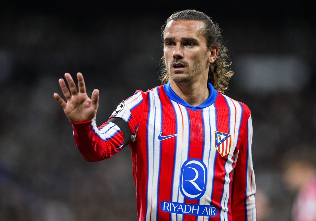 Griezmann, en el Real Madrid - Atlético de los octavos de la Champions