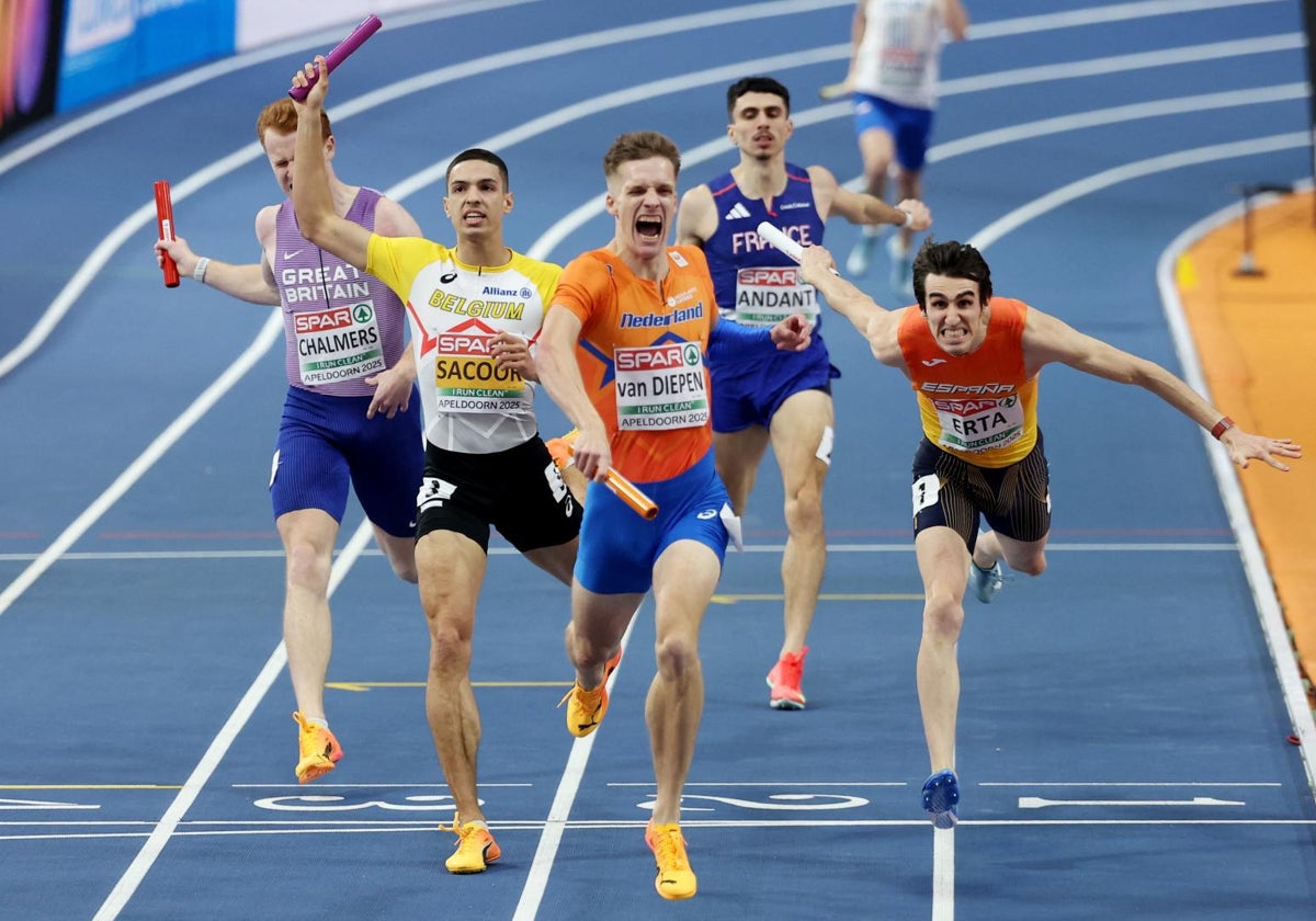 El relevo masculino 4x400 es de plata