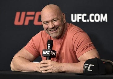 El presidente de la UFC, Dana White, en rueda de prensa