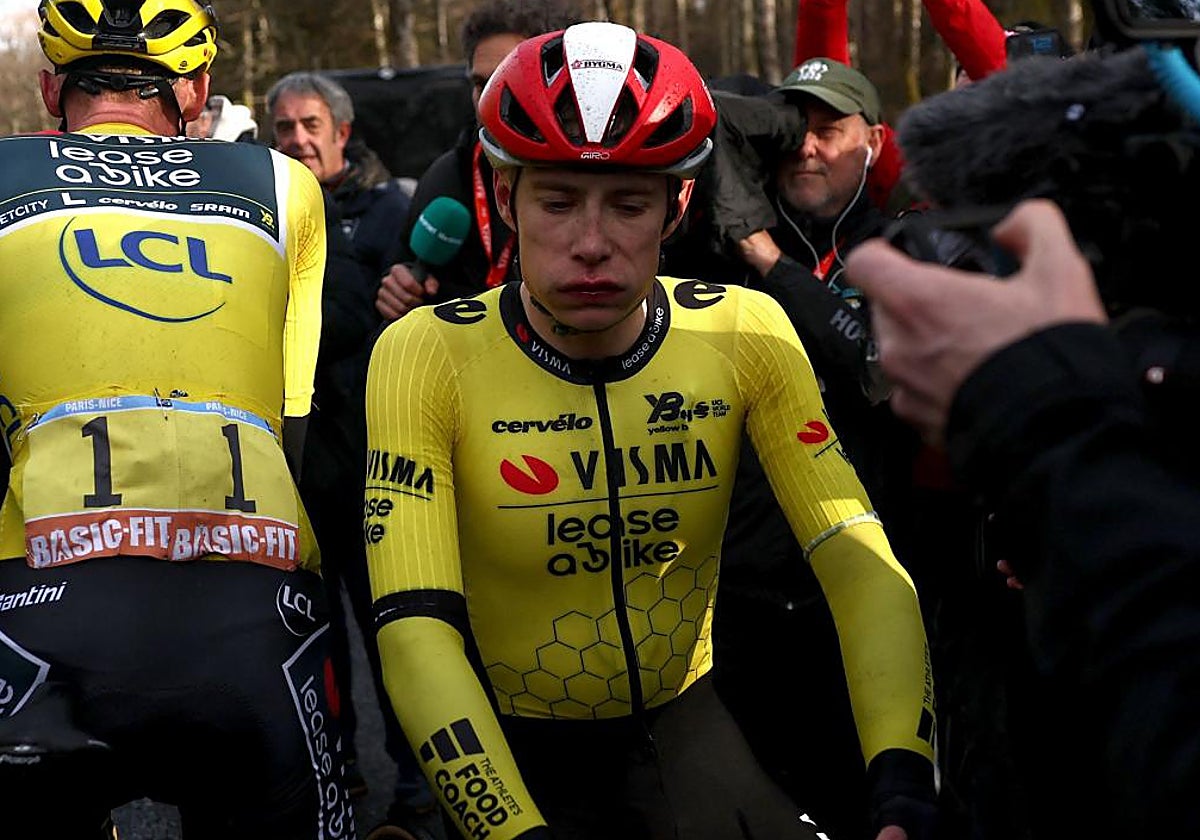 Vingegaard ha sufrido en la París-Niza