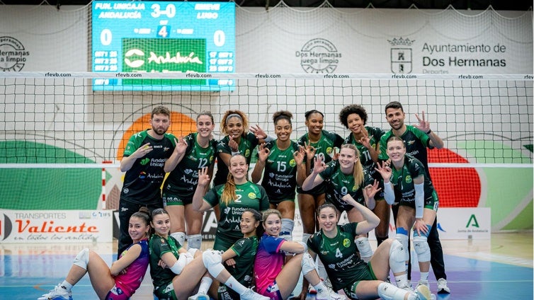 Gran victoria como broche liguero del Fundación Unicaja Andalucía de Dos Hermanas, que ya mira al play off (3-0)