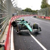 Madrugada negra en Australia: Alonso y Sainz, accidentados, no terminan la carrera