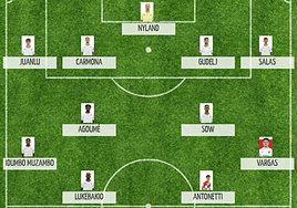 El Sevilla FC conforma un once completo de internacionales en el parón de marzo