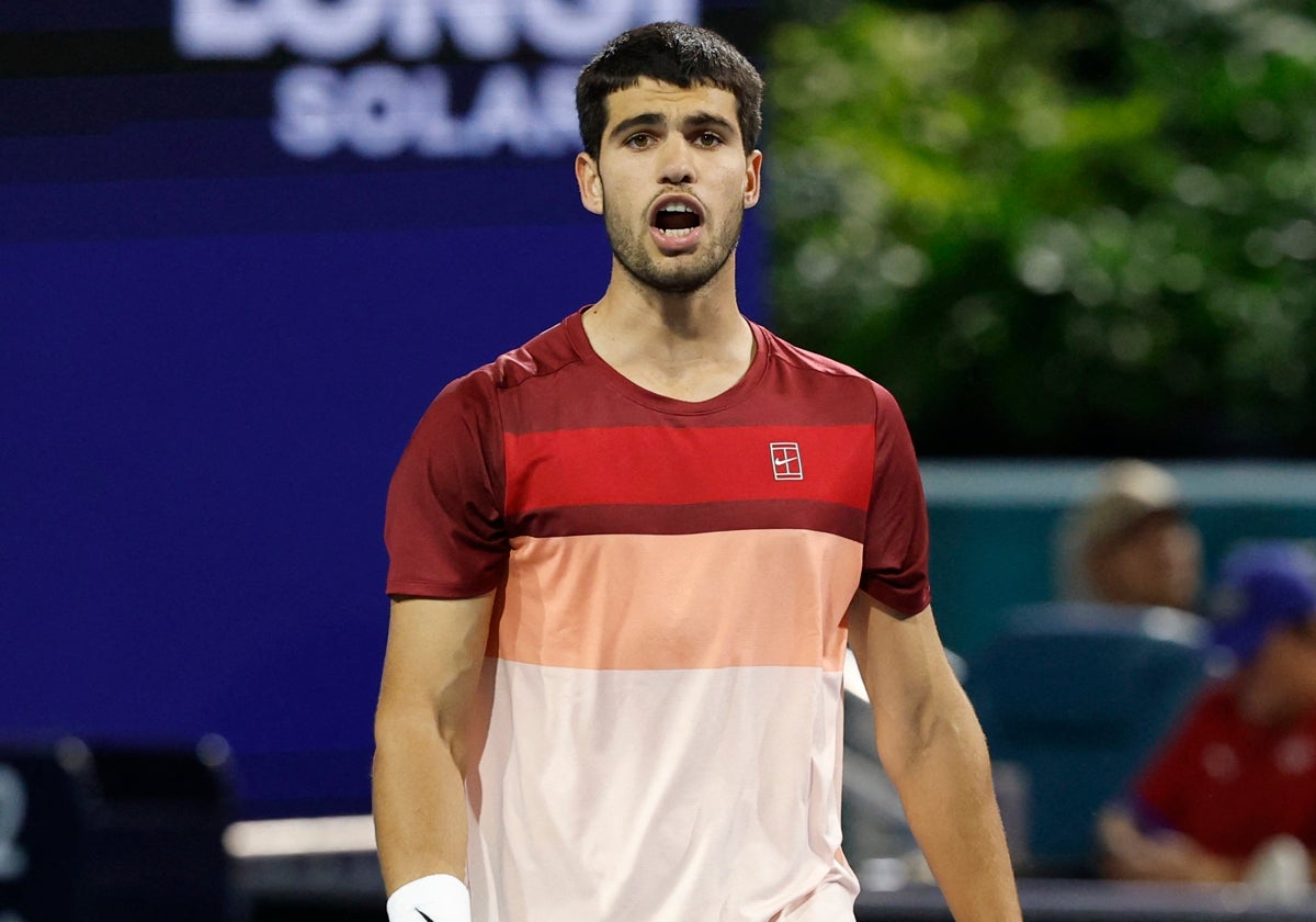 Carlos Alcaraz en el Miami Open