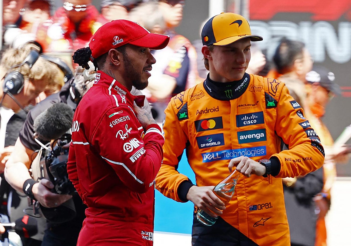 Hamilton y Piastri, los dos protagonistas de este sábado