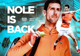 La Caja Mágica recibirá a Novak Djokovic tras dos años de ausencia