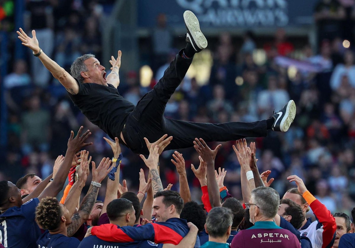 Luis Enrique hace campeón al PSG a seis jornadas del final