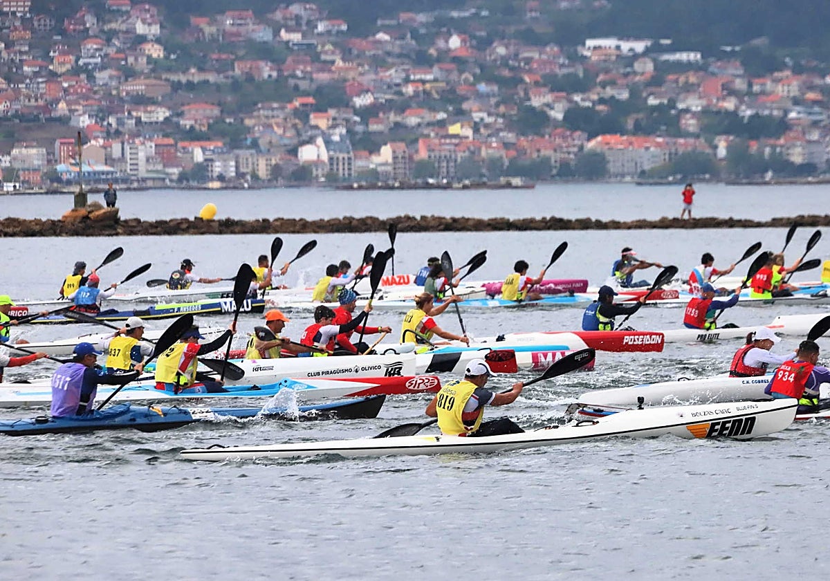 Imagen del Internacional Concello de Vigo de Kayak de Mar de una de las últimas ediciones celebradas