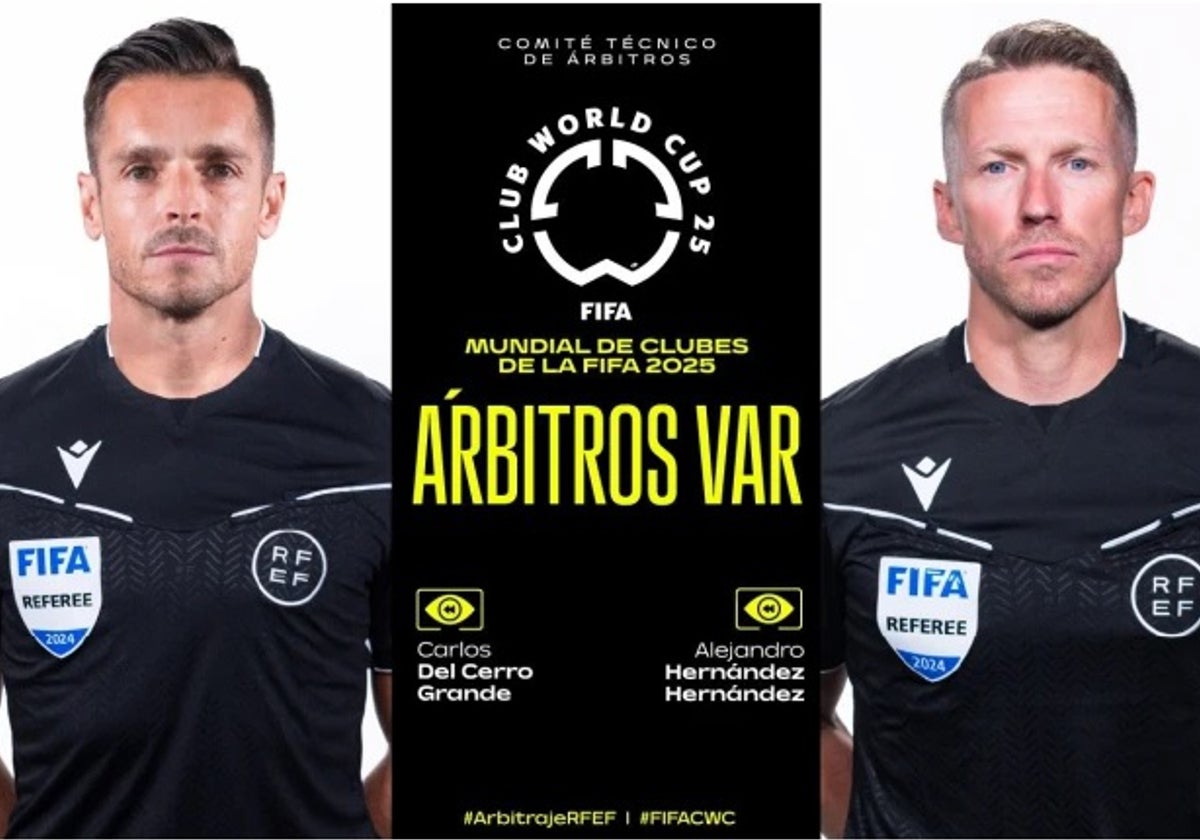 Solo habrá dos árbitros de VAR como representación española en el Mundial de Clubes