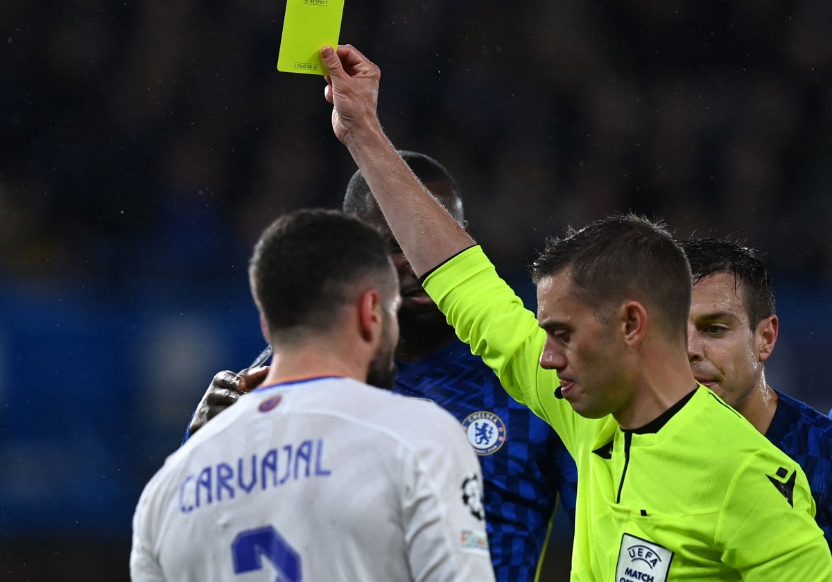 Clement Turpin, during a Chelsea - Real Madrid