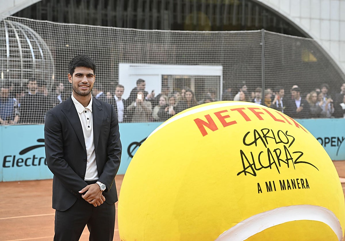 Carlos Alcaraz, en la presentación del documental