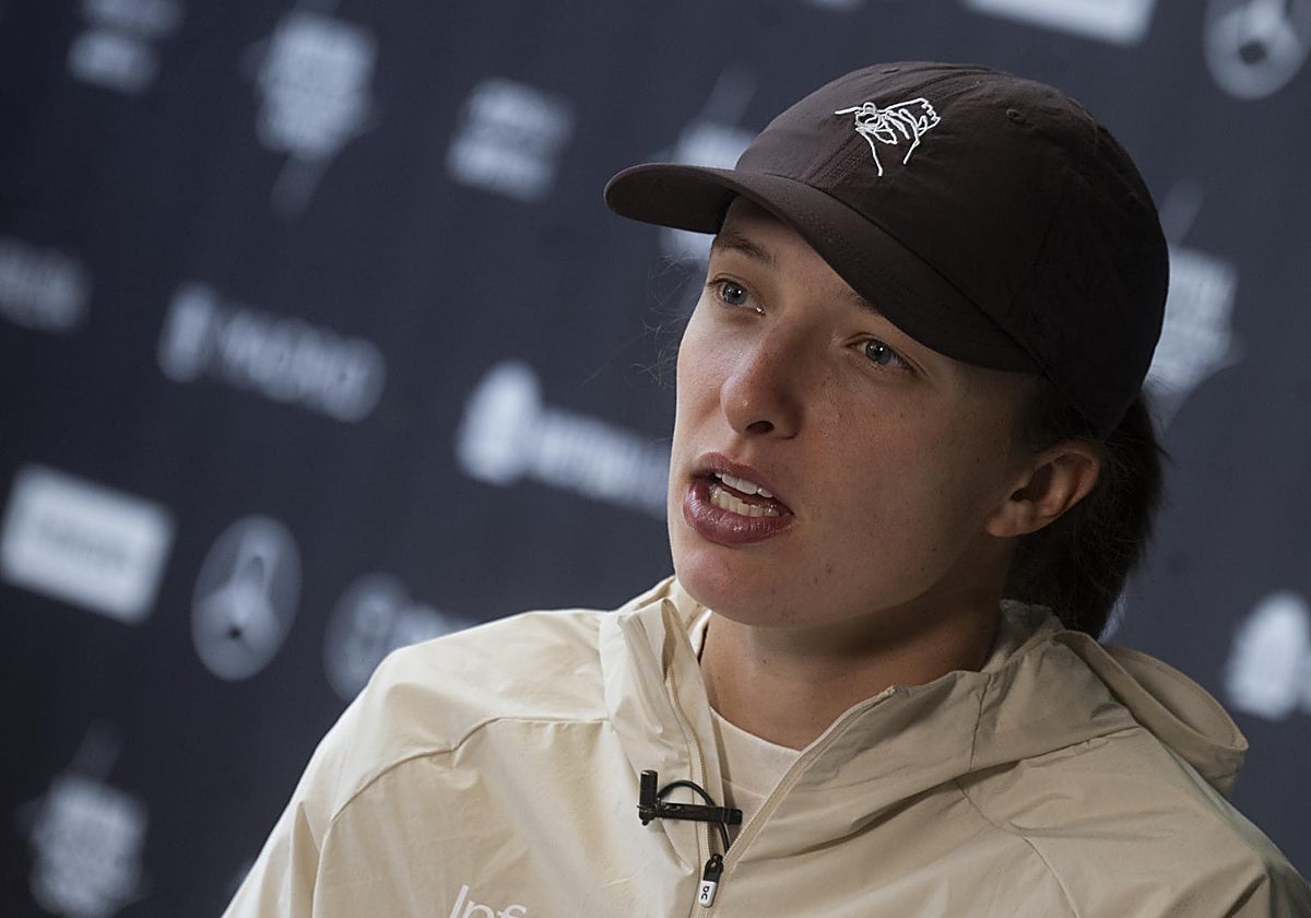 Iga Swiatek, durante la entrevista con ABC