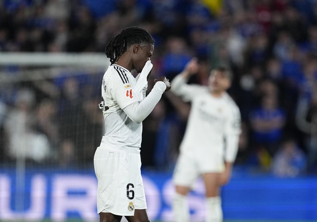 Camavinga, en el partido ante el Getafe