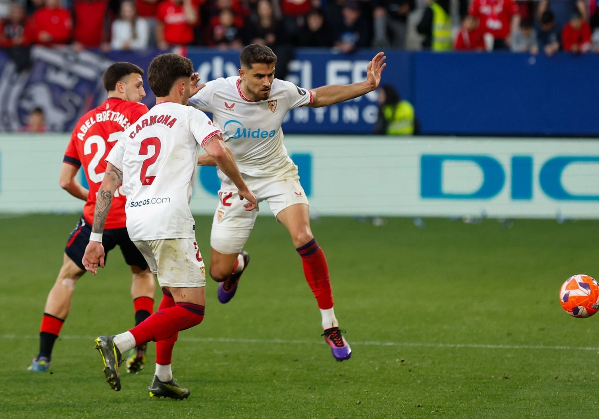 García Pascual, durante el Osasuna - Sevilla
