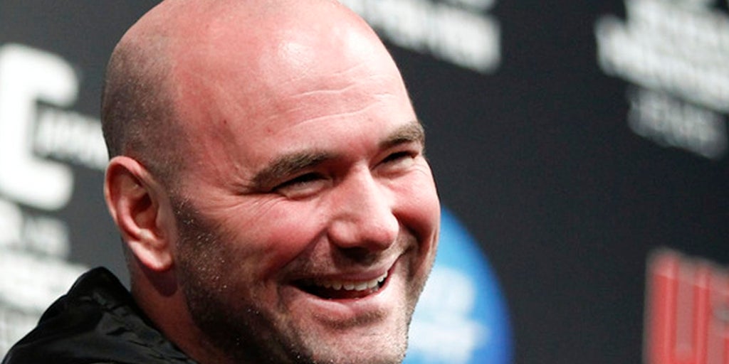 La sonrisa de Dana White al ser preguntado por la pelea de Topuria contra Makhachev: «Veremos cómo se desarrolla...»
